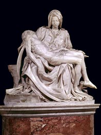 Pietà, 1498/99 von Michelangelo | Gemälde-Reproduktion