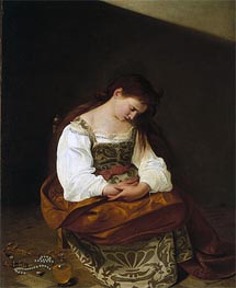 Penitent Magdalen | Caravaggio | Gemälde Reproduktion