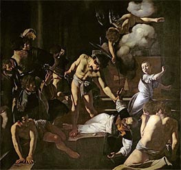 The Martyrdom of St. Matthew, c.1599/00 by Caravaggio | Painting Reproduction