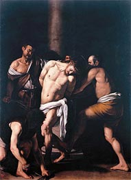 Flagellation, 1607 by Caravaggio | Painting Reproduction