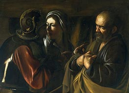 The Denial of Saint Peter | Caravaggio | Gemälde Reproduktion