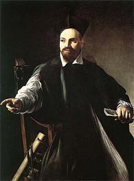 Portrait of Monsignor Maffeo Barberini, 1603 by Caravaggio | Painting Reproduction