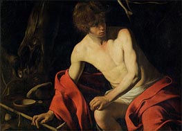 Saintt John the Baptist, c.1605/06 by Caravaggio | Painting Reproduction
