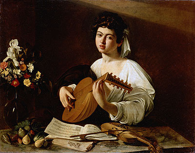The Lute Player, c.1595 | Caravaggio | Gemälde Reproduktion