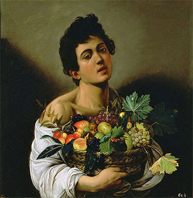 Boy with a Basket of Fruit, c.1593/94 | Caravaggio | Gemälde Reproduktion