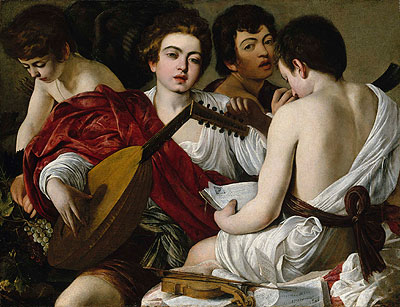 The Musicians (Concert), c.1594/95 | Caravaggio | Gemälde Reproduktion