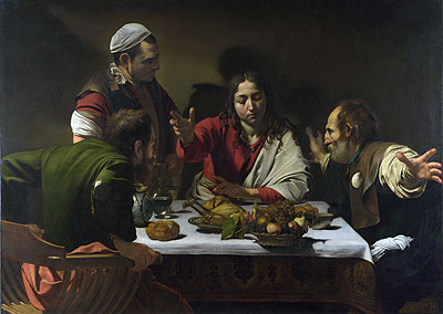 The Supper at Emmaus, 1601 | Caravaggio | Gemälde Reproduktion