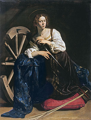 Saint Catherine of Alexandria, c.1598/99 | Caravaggio | Gemälde Reproduktion