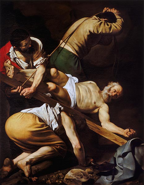 The Crucifixion of Saint Peter, c.1600/01 | Caravaggio | Gemälde Reproduktion