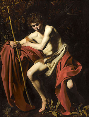Der heilige Johannes der Täufer | Caravaggio | Gemälde Reproduktion