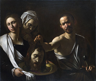 Salome mit dem Haupt Johannes des Täufers | Caravaggio | Gemälde Reproduktion