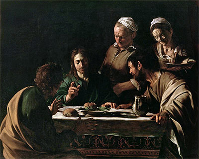 Supper at Emmaus, 1606 | Caravaggio | Gemälde Reproduktion