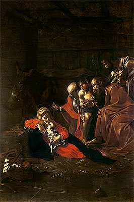 Adoration of the Shepherds, 1609 | Caravaggio | Gemälde Reproduktion
