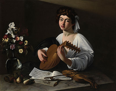 The Lute Player, n.d. | Caravaggio | Gemälde Reproduktion