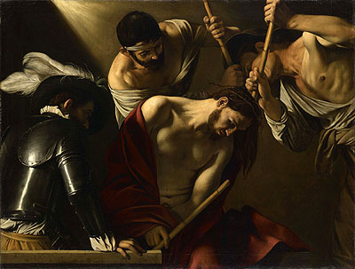 Crowning with Thorns, c.1606 | Caravaggio | Gemälde Reproduktion
