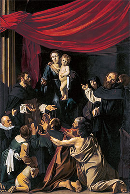 Madonna del Rosario | Caravaggio | Painting Reproduction