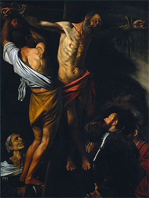 The Crucifixion of Saint Andrew, c.1606/07 | Caravaggio