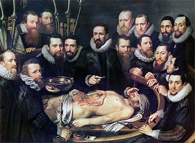 The Anatomy Lesson of Doctor Willem van der Meer in Delft, Undated | Michiel Jansz Miereveld | Painting Reproduction