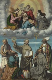 The Madonna and Child with Saints | Moretto da Brescia | Painting Reproduction