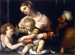 Holy Family with Saint John the Baptist | Moretto da Brescia | Painting Reproduction