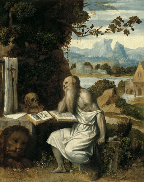 Saint Jerome, c.1525 by Moretto da Brescia | Painting Reproduction