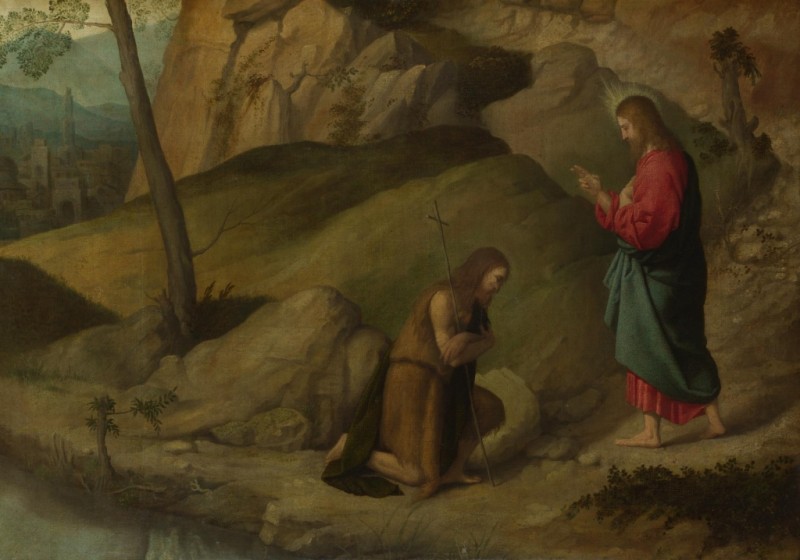 Moretto da Brescia | Christ Blessing Saint John the Baptist, c.1520/23 Christ Blessing Saint John the Baptist, c.1520/23 | Moretto da Brescia