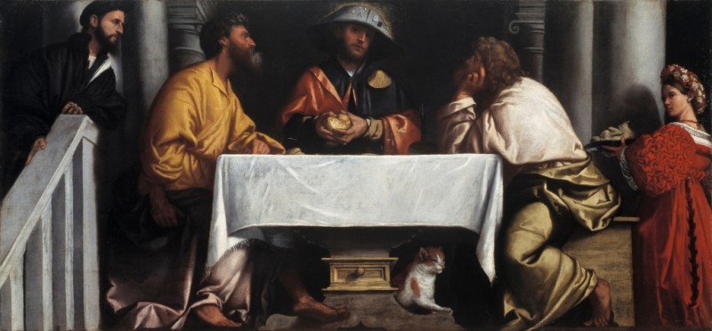 Moretto da Brescia | The Supper at Emmaus, 1527 The Supper at Emmaus, 1527 | Moretto da Brescia