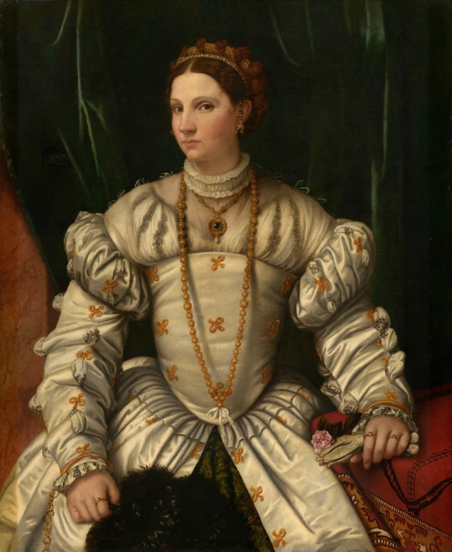 Moretto da Brescia | Portrait of a Lady in White, c. 1540 Portrait of a Lady in White, c. 1540 | Moretto da Brescia
