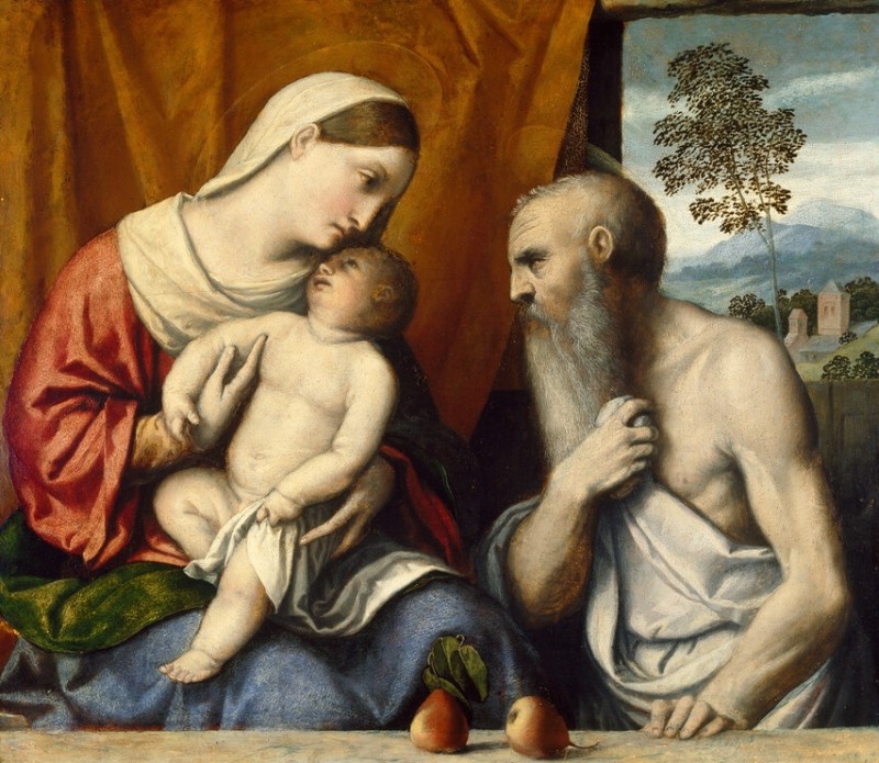 Moretto da Brescia | The Virgin and Child with St Jerome, 1532 The Virgin and Child with St Jerome, 1532 | Moretto da Brescia