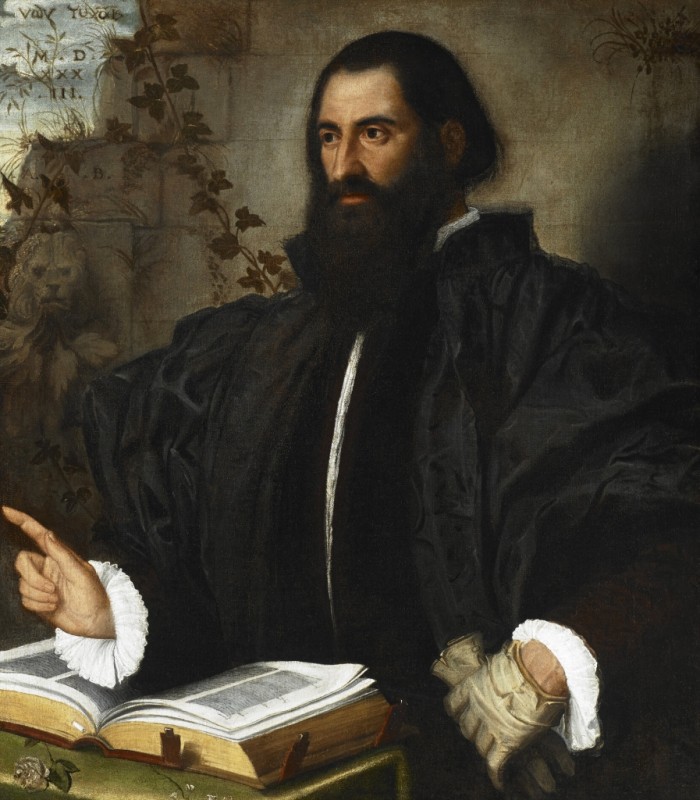 Portrait of Pietro Andrea Mattioli, 1533 | Moretto da Brescia