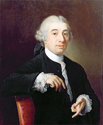 Portrait of David Garrick, n.d. by Nathaniel Hone | Painting Reproduction