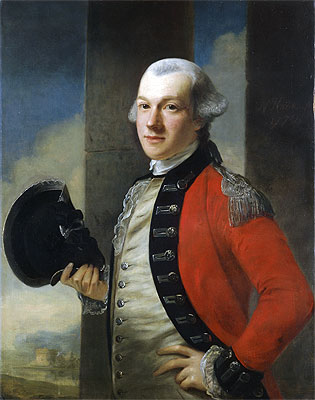 Portrait of Colonel Thomas Aubrey, 1772 | Nathaniel Hone | Gemälde Reproduktion