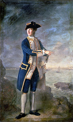 Captain the Hon. Robert Boyle Walsingham M.P., 1760 by Nathaniel Hone | Painting Reproduction