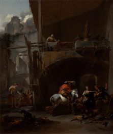 The Return from the Hunt | Nicolaes Berchem | Painting Reproduction