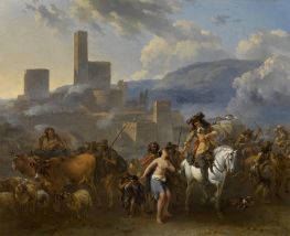 War Time, n.d. by Nicolaes Berchem | Painting Reproduction