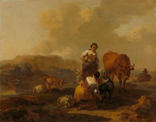 Italian Landscape | Nicolaes Berchem | Painting Reproduction