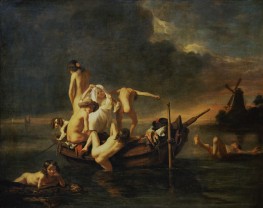 The Bathing | Nicolaes Maes | Painting Reproduction