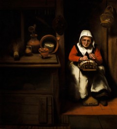 The Old Lace Maker | Nicolaes Maes | Painting Reproduction