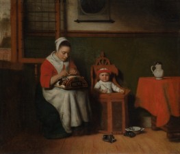 The Lacemaker | Nicolaes Maes | Painting Reproduction