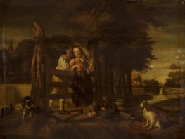 Lovers | Nicolaes Maes | Painting Reproduction