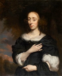 Portrait of a Woman Wearing a Black Dress | Nicolaes Maes | Painting Reproduction