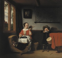 The Disobedient Drummer Boy | Nicolaes Maes | Painting Reproduction