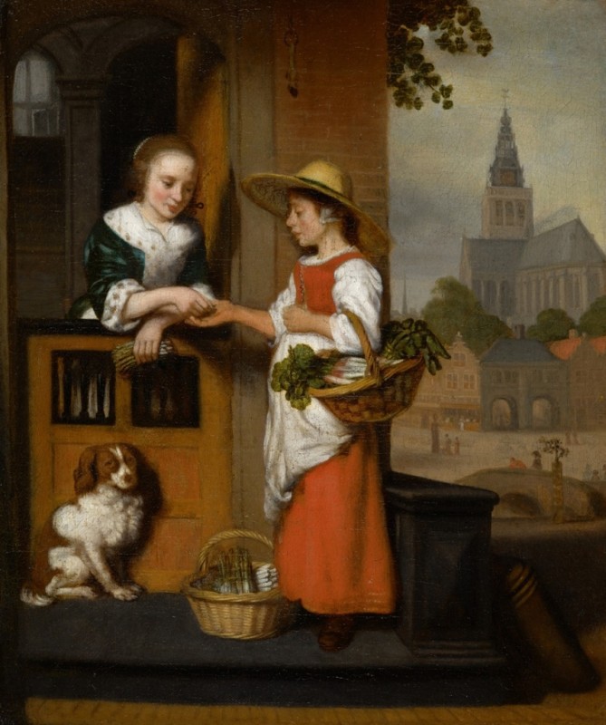 Nicolaes Maes | Vegetable Seller, 1659 Vegetable Seller, 1659 | Nicolaes Maes