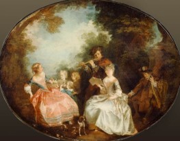 Concert in the Park, n.d. by Nicolas Lancret | Painting Reproduction