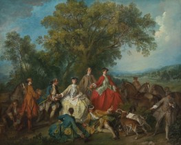 Picknick nach der Jagd | Nicolas Lancret | Gemälde Reproduktion