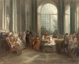 Concert in the Oval Salon of Pierre Crozat's Chateau at Montmorency | Nicolas Lancret | Painting Reproduction