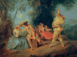 Scene from the Comédie Italienne | Nicolas Lancret | Painting Reproduction