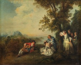 A Party at the Edge of the Forest | Nicolas Lancret | Painting Reproduction