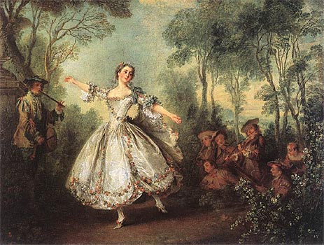 Mademoiselle de Camargo Dancing, 1730 | Nicolas Lancret | Painting Reproduction