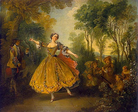 Mlle Camargo Dancing, c.1710/43 | Nicolas Lancret | Painting Reproduction